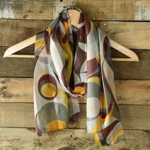 Multicolor Geometric Scarf or Wrap